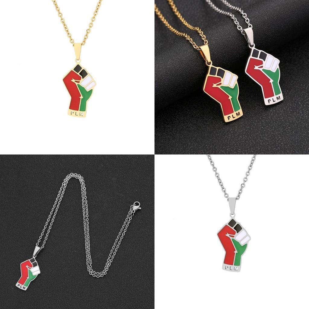 Nerezová ocel Palestinská mapa Přívěsek Náhrdelník Etnický styl Trendy Titanová ocel Doplněk pro pár