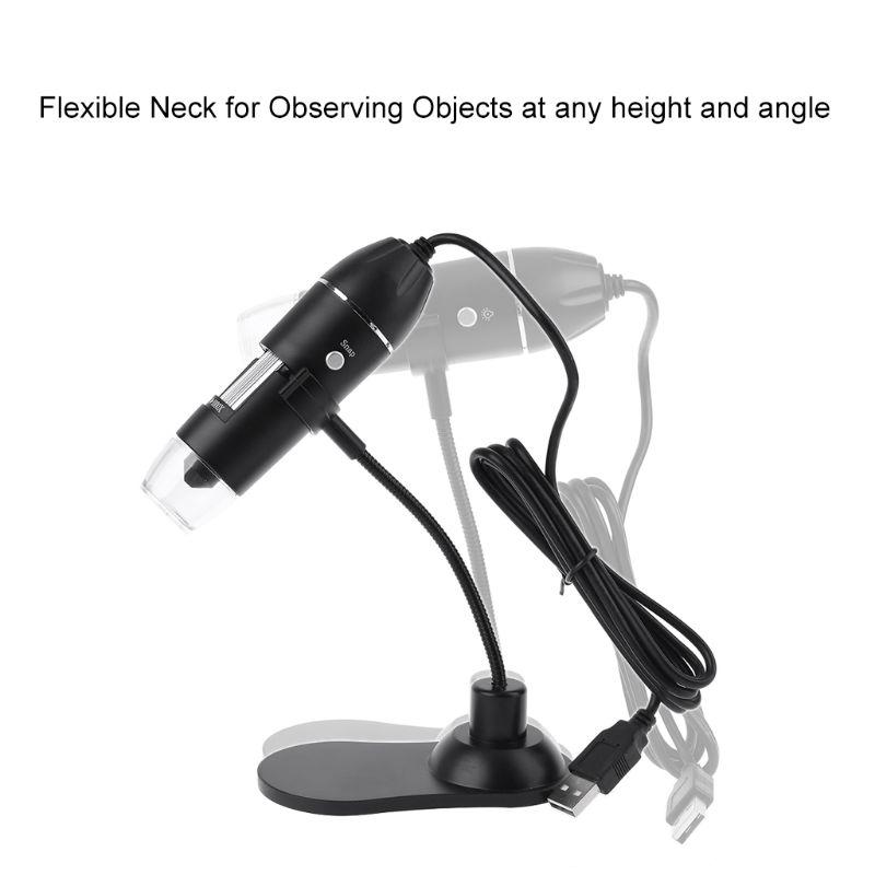 Digital Microscope Handheld USB for HD Inspection Camera 0-1000x Magnification with Adjustable Stand for Windows