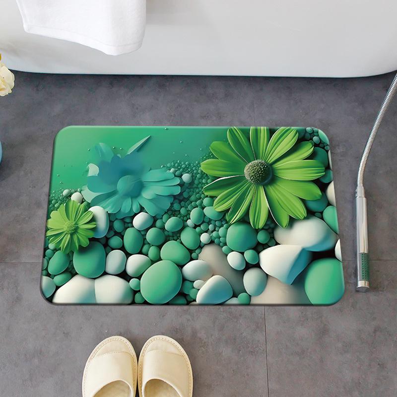 Diatom Mud Quick-Dry Anti-Slip Bathroom Floor Mat