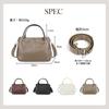 [imeetu] Schultertasche aus echtem Leder für Damen, 3-fach tragbar, Crossbody-Tasche, leicht, selbststehend, mit Ziernieten, weiches Rindsleder, schlicht