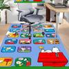 1pc Snoopys Peanuts World Carpet for Playroom Bedroom Living Room Sofa Home Decor,kids Game Area Rug Non-slip Floor Mat Y73015