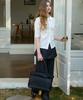 LETTER FROM MOON Mauve Skirt Layered Slacks (Charcoal)