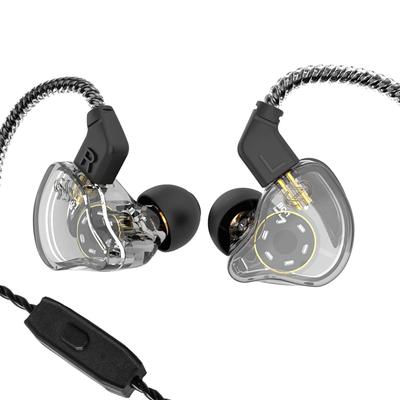 YINYOO CCZ Earphones Headphones Melody Earphones Wired Mic Monitor Earphones IEM HiFi Bass 1DD 1BA Hybrid Detachable Cable for with Microphone Clear