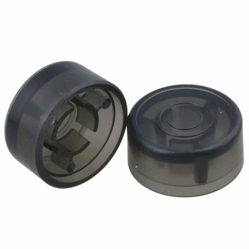 Bstinay 10pcs Effect Pedal Knob Caps, 2.44x1.2cm, Electric Guitar Foot Switch Caps, Plastic, Black
