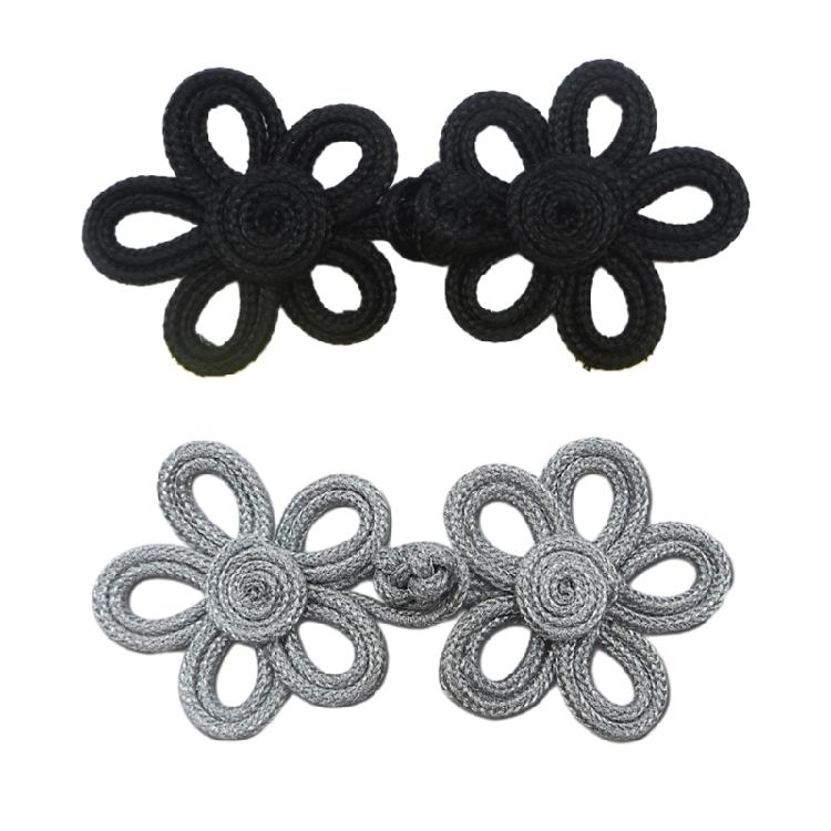 Chinese Knot Frog Disc Buckle Buttons 1 Pair for Dance National Dress Cheongsam