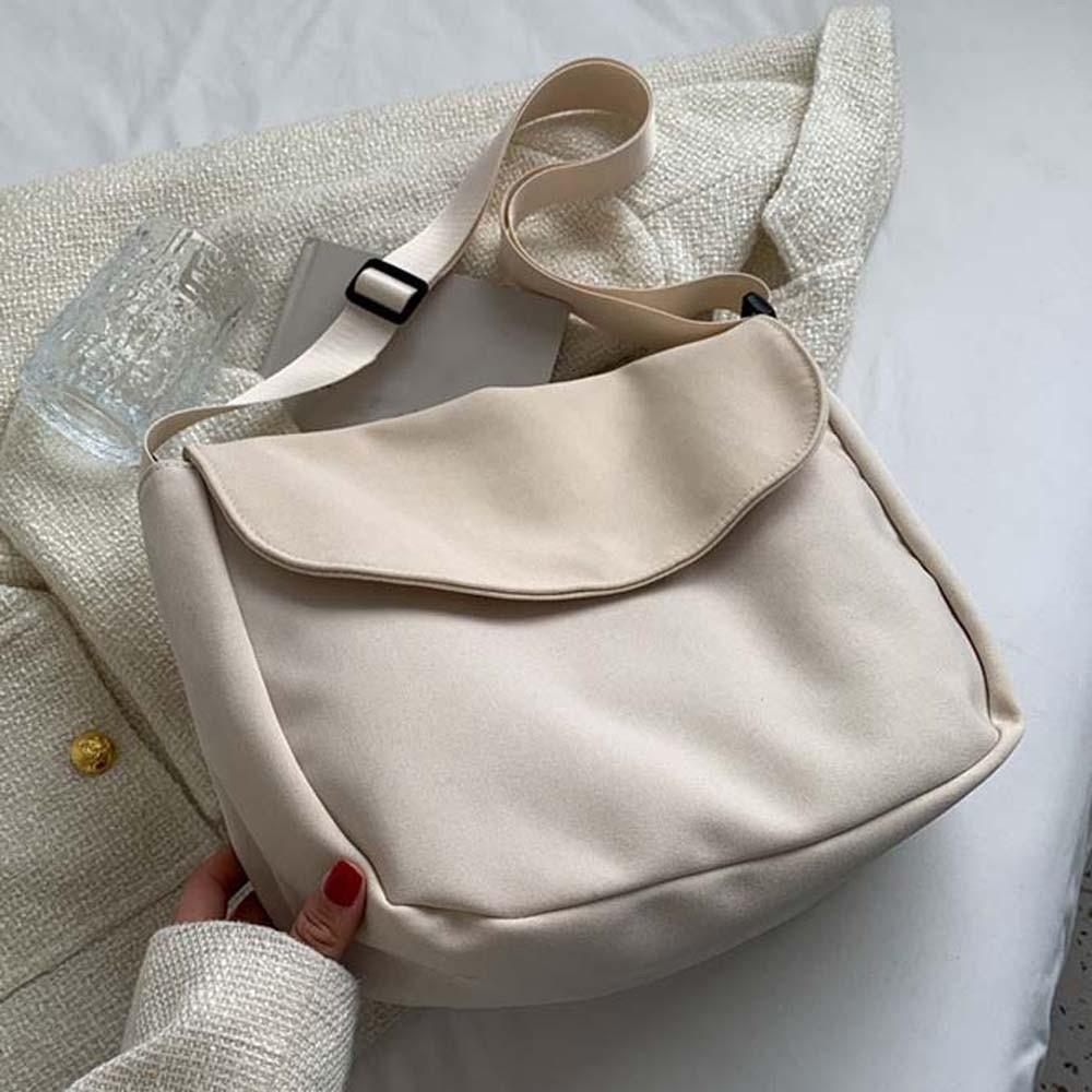 Japanese Style Nylon Square Bag Soft Women Messenger Pouch Large Capacity Shoulder Bag  Men
