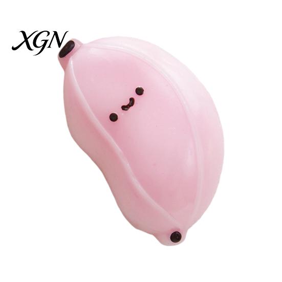 Banana Desk Toy Simulation Cartoon Squeeze Stretchy Slow Rebound Smiling TPR Fidget Portable Simulated Fruit Shape Sensory Anxiety Relief