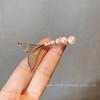 High-end and Cute Brooch for Women Fish Tail Pearl Japanese Style Trendy and Unique Brooch Collar Buckle To Prevent Exposure