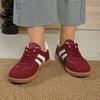 Fashion New Bright Red Inner Heightened German Training Shoes Women's 2025 New Spring and Autumn Casual Sports Sneakers