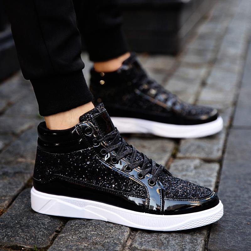 

Новий тренд Високе взуття Сценічна взуття Bling Shoes Популярний тренд Зручне взуття Золотий, срібний, чорний 39-48 39 чорний