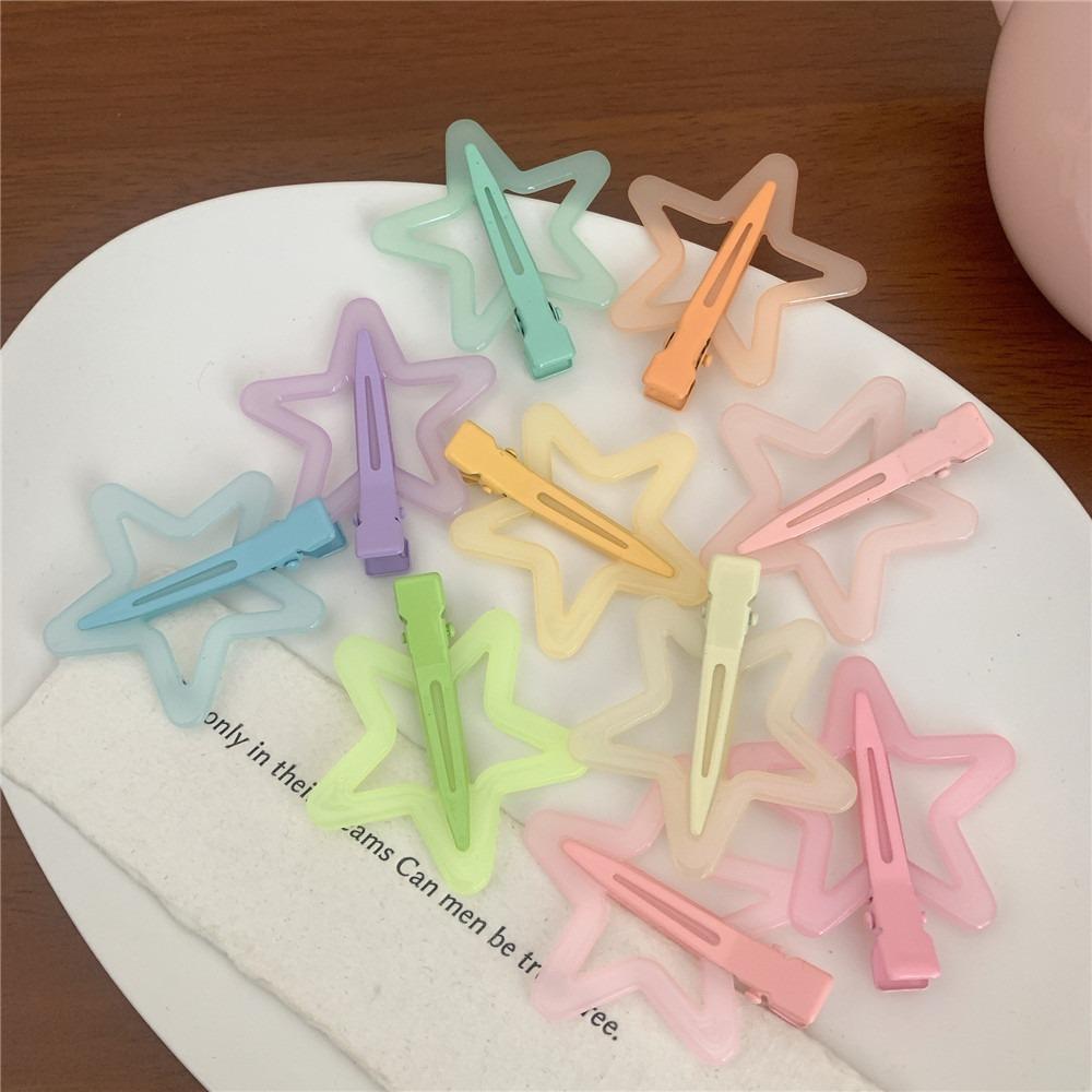 Colorful Star BB Hair Clips Cute Side Barrettes Hair Grip High Quality Star Hairpin
