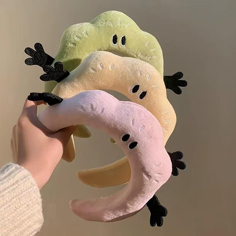 Cute Cartoon Cloud Plush Hair Hoop Wash Face Headband Headwear For Woman Girl Hair Accessories