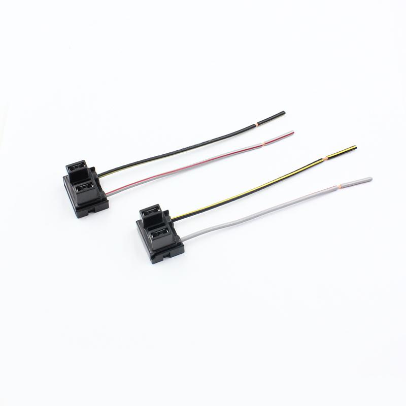2X H7 Headlight Bulb Socket Outlet Ceramic Lamp Base Car Connector Plug Socket HID H7 Cable Connector Base for Halogen Head Lamp
