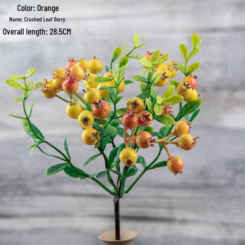 Gałązka z jagodami świątecznymi Sztuczne kwiaty do dekoracji domu i bukietów ślubnych MW74411