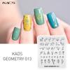 kads Geometry 3D Image Nail Stamping Plates Geometric Shape Nail Art Design Stamp Stencil Nails Tools Stamping Plate