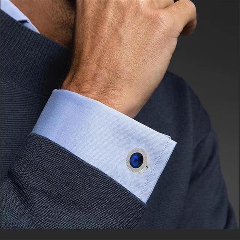 Stylish French Round Cufflinks Cufflinks Set For Men Women Tuxedo Shirt Studs Fits Business Wedding Party