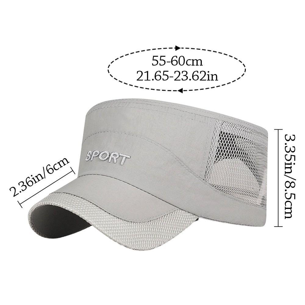 Breathable Baseball Cap Quick-drying Peaked Cap Fashion Flat Top Hat  Spring Summer