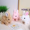 Electric Bunny Doll Plush Simulation Cute Rabbit Interactive Toys Walking Dolls Children's Accompany Birthday Gift