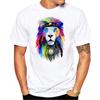 2020 T shirt Men Crown Lion 3D White printing Mens Tshirt Fashion Animal Casual ShortSleeve oneck hipster tops harajuku  tee