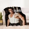 Rock Roll Legend Elvis Blanket Soft Warm Cozy Great for Couch Chair Picnics All-Season Use Playful Design Best Holiday Gift for Friends Family