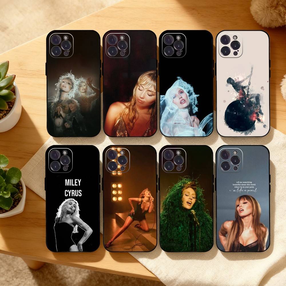 M-Miley Something C-Cyrus Phone Case For iPhone17,16,15,14,13,12Plus,Pro Max,XS,5G Soft Silicone Black Cover
