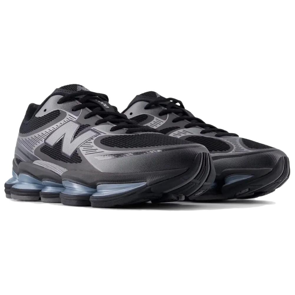 New Balance ABZORB 2000 Black Dark Silver Unisex Sneakers Grey Dark-Silver-Metallic Light-Chrome-Blue U2000EA
