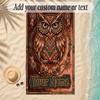 Birds Theme Soft Beach Towel Personalized Custom Name Text Towel Portable for Beach Pool Travel