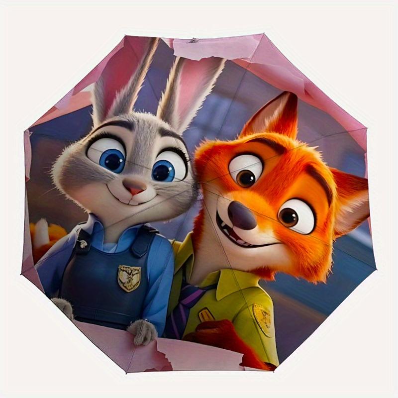 

1pc Judy Hopps, Nick Wilde Automatic Open/close, All-Season Portable Folding Umbrella, Perfect Gift for Friends y250807028