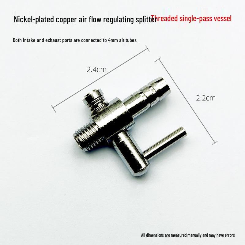 Stainless Steel Aquarium Air Regulator Valve with Flow Adjustment