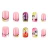 Halloween Fake Nail Square Press on Nail Glues on Nail Spiders False Nail Acrylic Nail for DIY Manicure Decorations