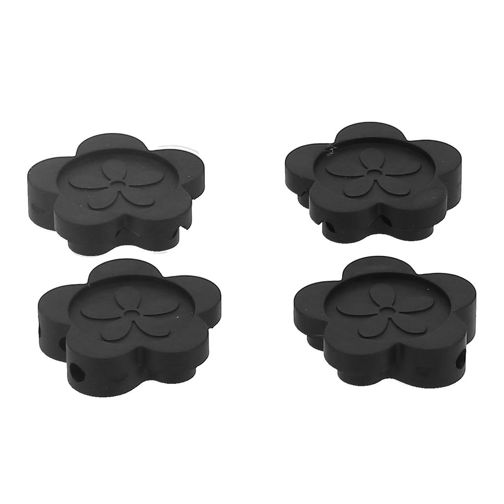 4PCS Petal Shaped Rubber Furniture Feet Mat NonSlip Risers Lifts Height Floor Protector