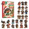 Christmas Home Decor Accessories 2026 Advent Calendar Dachshund Ornament Set, Countdown Hanging with 24 Miniature Dog Collection Mini Figures,