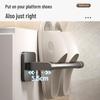 Punch-Free Wall-Mounted Bathroom Slipper Rack and Draining Storage Hanger