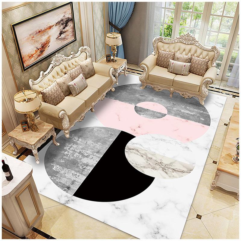 Simple Multi -Type Bedroom Kitchen Floor Mat Customized Geometric Carpet Tapis Salon Rugs Balcony Bath Mats Rugs For Bedroom