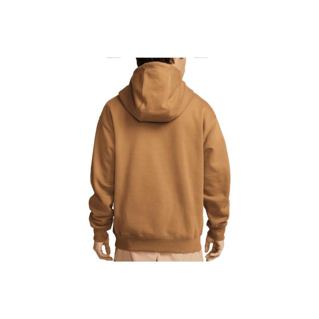 Nike Men's Brown Hoodie with Chest Logo