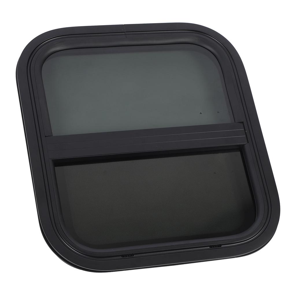 RV Window 406x356mm   15.98x14in Waterproof UV Resistant Tinted Slide Trailer Window with Screen for Camper
