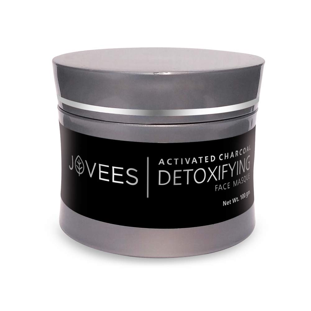 

Jovees Herbal Activated Charcoal Detoxifying Face Masque 100g With Bamboo Charcoal Coffee Seeds Removes Dead Skin Tanning Pores Acne Oily Skin