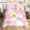 Colorful Polka Dots King Duvet Cover Circles Print Bedding Set Microfiber Watercolor Dots Comforter Cover For Teen Girls Women