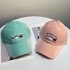Cotton Baseball Cap Korean Style Puppy Cap Fashion Embroidered Letter Hat  Street