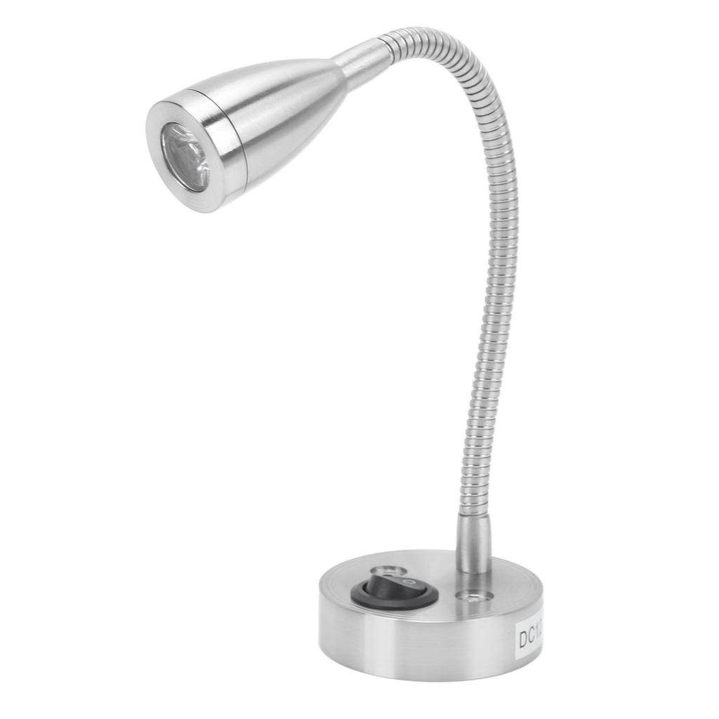 RV LED Bedside Light 360 Degree Flexible Goosneck Light for 12V to 24V Boat Truck Cars