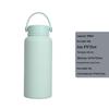 1L Large Capacity Wide Mouth Rubber Paint Thermos Cup - Easy To Clean, American Style, Fashionable Student Water Bottle