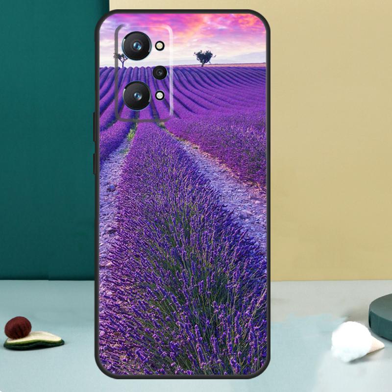 

Фиолетовые Цветы Лаванда Для Realme 11 10 12 13 14 Pro Plus GT 7 6 5 Pro GT 6T C67 C61 C53 C51 C21Y C25S C75 C55 Чехол Realme 14 Pro Plus