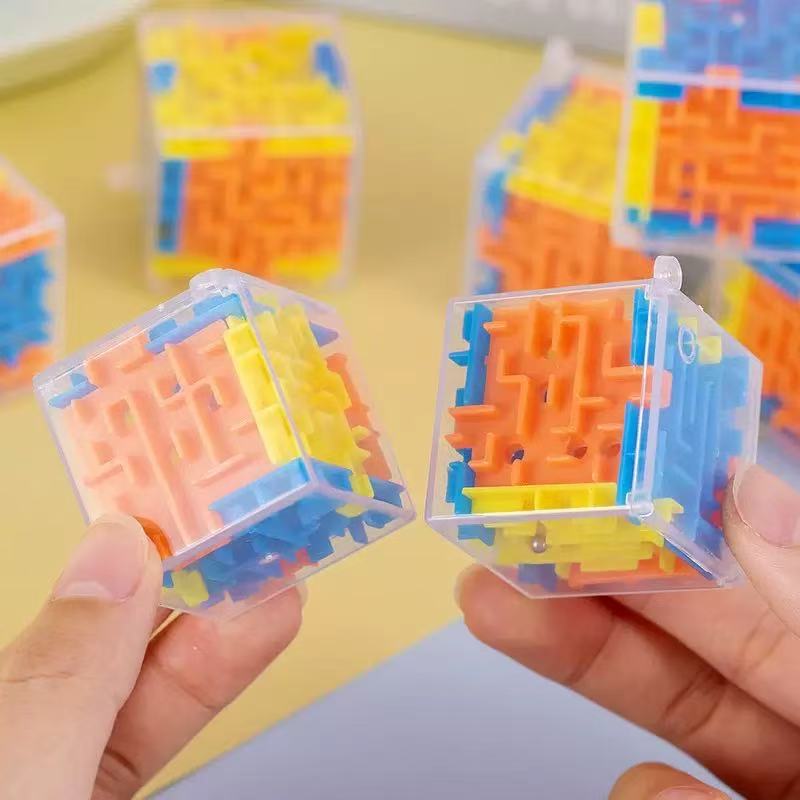 Stress Relieving Rubik'S Cube Maze Toy Rubik'S Cube 3D Ball Walking Maze Rotating Rubik'S Cube Six Sided Challenge