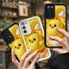 Phone case: 2D flat, suitable for Samsung Galaxy A34 A35 M05 M06 S20 S22 S21 FE Plus 5G protective case, little yellow chick, perfect Christmas and Ha