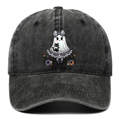 Cute Ghost Printed Baseball Hats for Men and Women, Outdoor Sunscreen Hats for Spring and Summer, Adjustable and Comfortable