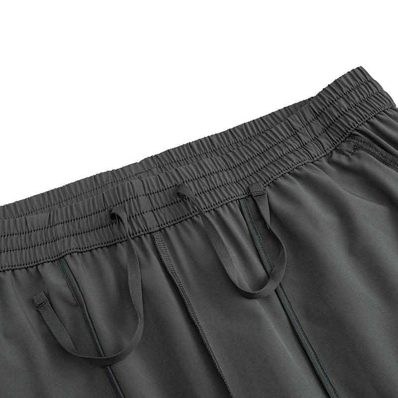 Anta Logo Print Sports Trendy Versatile Urban Commuting Straight Classic Zipper Woven Breathable Comfortable Casual Pants Men pants 952627522-4