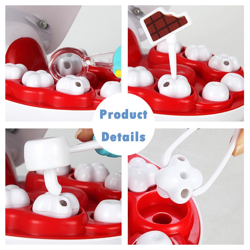 Juguete de Dentista para Mascotas Juego de Rol Doctor Juguetes Educativos para Niños Simulación Medicina Extracción de Dientes Modelo de Dientes Regalos Para Niños