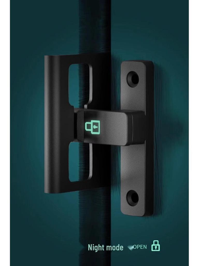 Punch-Free Slide Bolt Latch for Bathroom and Indoor Doors