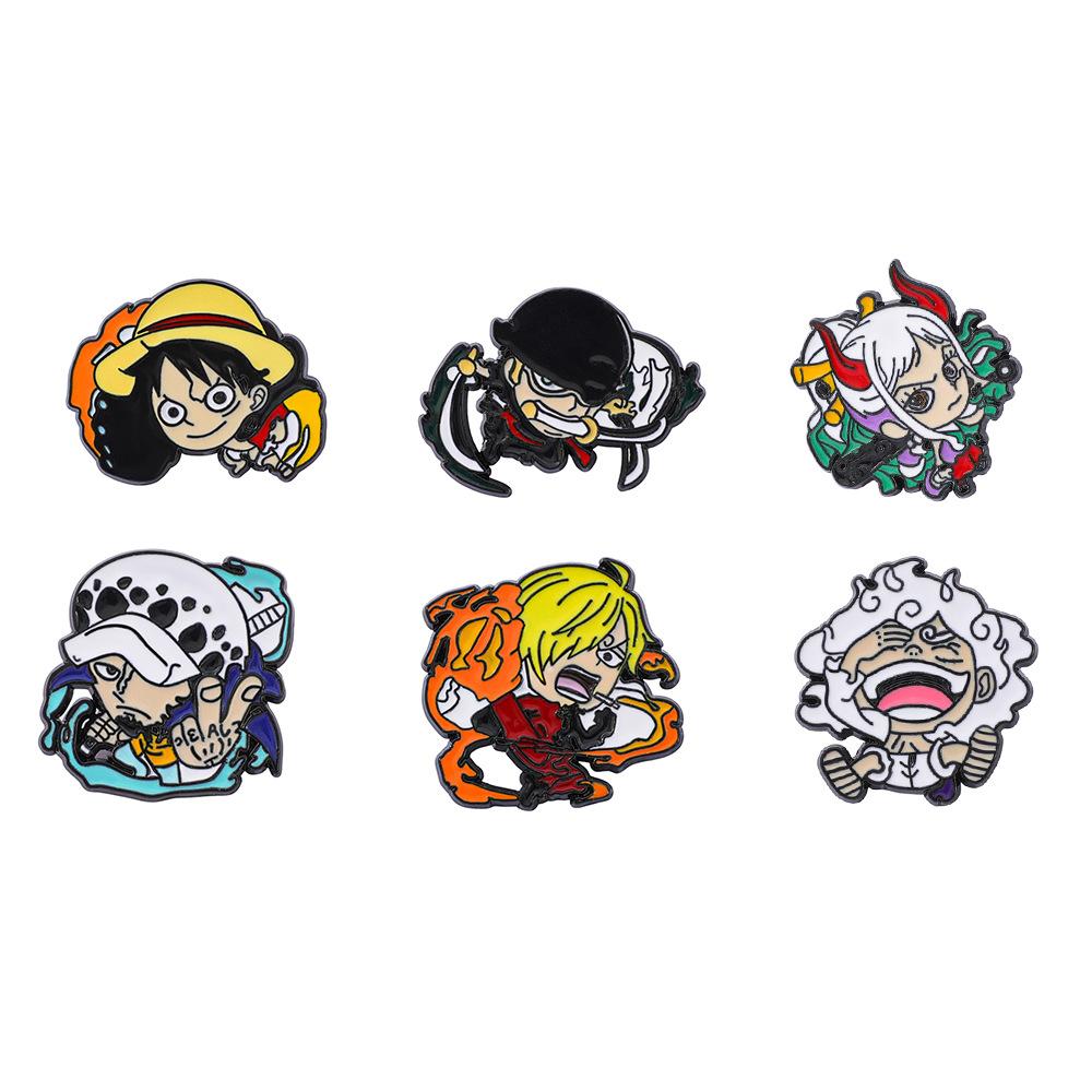 Anime Cartoon PCS Enamel Pins Custom Brooches Lapel Badges Animal Funny Jewelry Gifts for Kids Friends