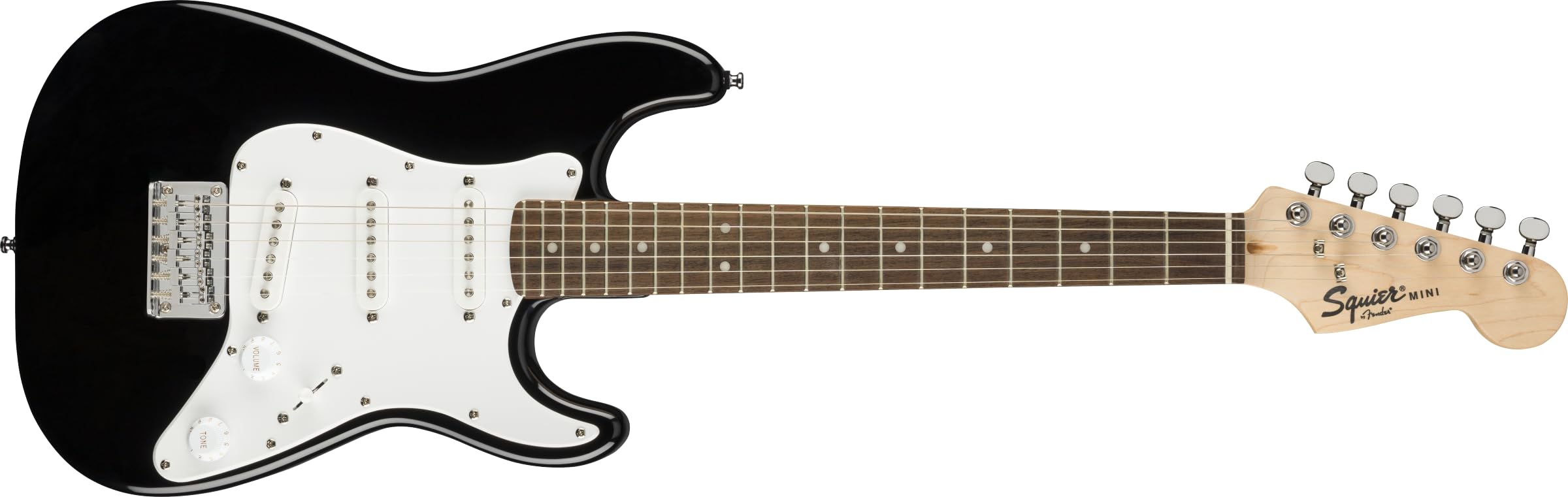 

Электрогитара Fender Squier by Fender Mini Laurel Black Strat®, накладка на гриф, чёрный